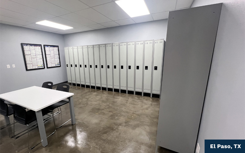 El Paso, TX locker room renovation