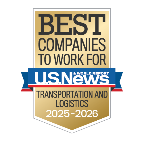 Best Company to Work For in Transportation by U.S. News & World Report 2026 award badge