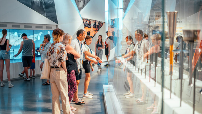 Olympic Adventure torches exhibit