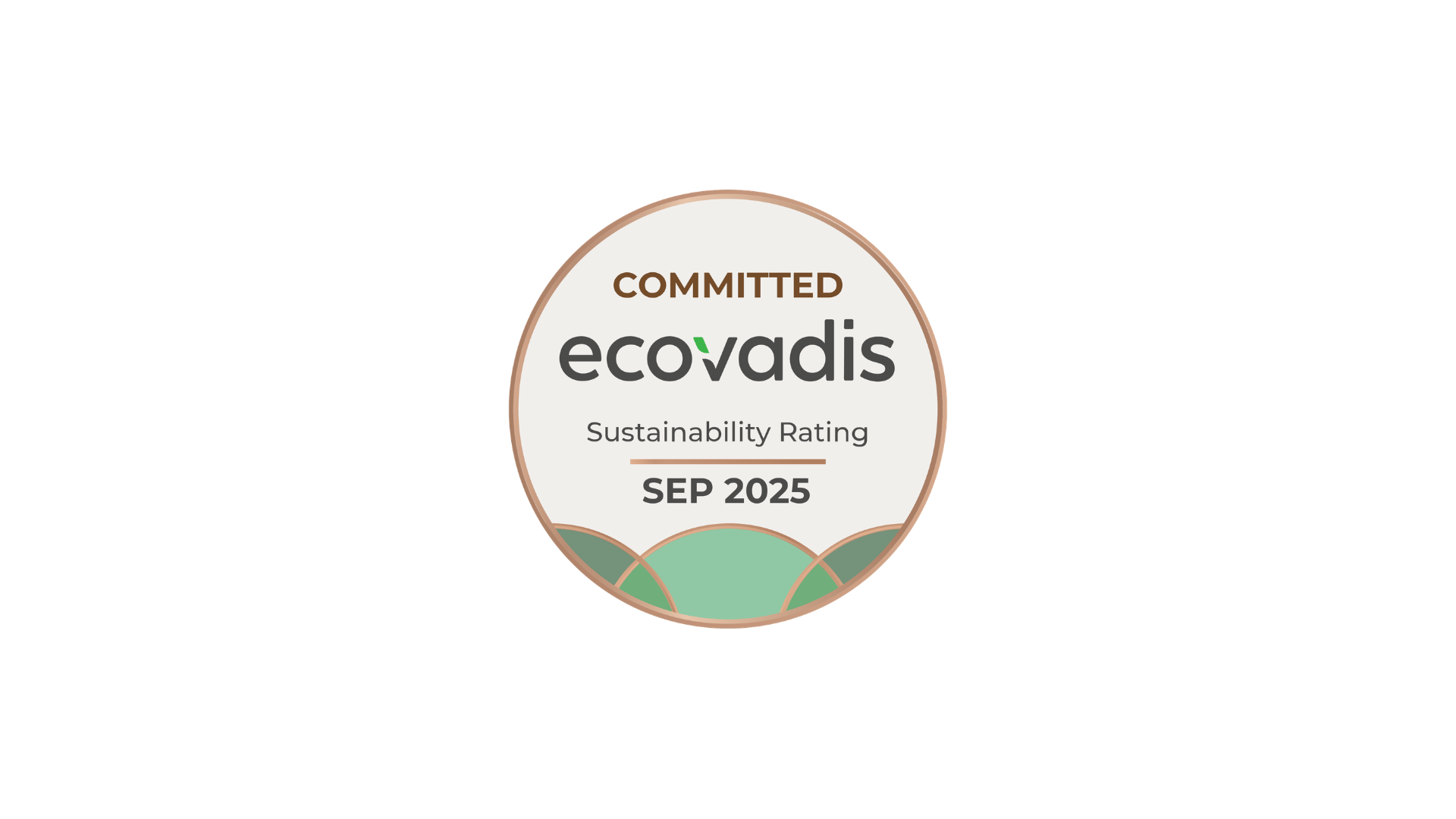 2025 Ecovadis Committed award badge