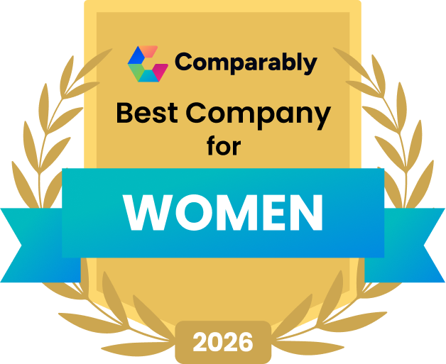 2026 Comparably Best Company for Women award logo